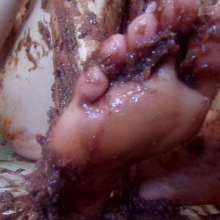 Big_Tits_Gunge: Lauren Topless In Her Sticky and Sweet Foot Fetish Video