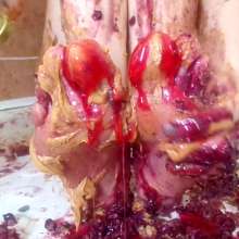 Big_Tits_Gunge: Lauren Topless In Her Sticky and Sweet Foot Fetish Video
