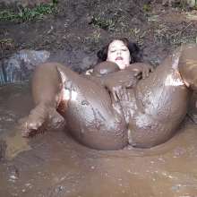 Darkabyss445: Lingerie and Naughty in the Mud