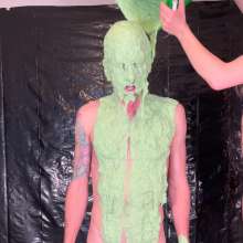 Slimed Models: Male Vs. Female Strip Rock, Paper, Scissors and Slime