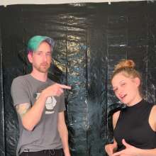 Slimed Models: Male Vs. Female Strip Rock, Paper, Scissors and Slime