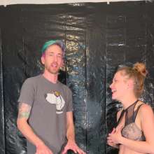 Slimed Models: Male Vs. Female Strip Rock, Paper, Scissors and Slime