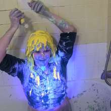 TrixiTease: Mardi Gras Pt 3 | Tits/Ass/Paint/Pie/Foam/Milk