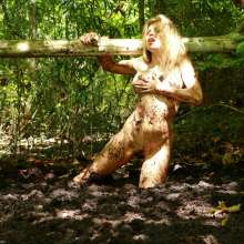 dlodoski: Candle, Erotic Solo in the Log Bog--Photos