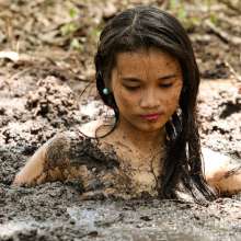 dlodoski: Marian Exploring a Mucky Peat Pit--Photos