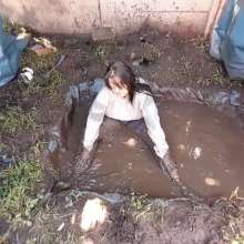 Darkabyss445: My Muddy Jeans and Sweater