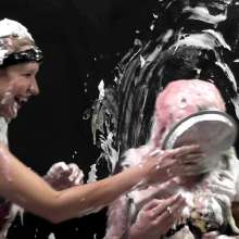 RevSlymsford: Pin The Pie: Blind-folded Annabelle Pies Messy Jessie