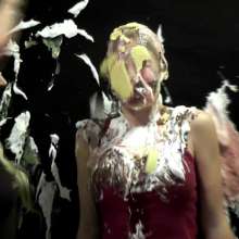 RevSlymsford: Pin The Pie!:  Blind-folded, Jessie Must Try + Pie Annabelle