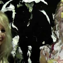RevSlymsford: Pin The Pie!:  Blind-folded, Jessie Must Try + Pie Annabelle