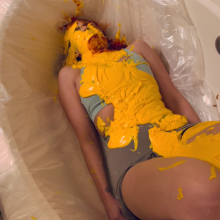 Slimed Models: Scarlett gets made into Nachos for the Super Bowl!