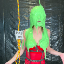 Slimed Models: Eliza's Back With a "Pull Me" Rope...