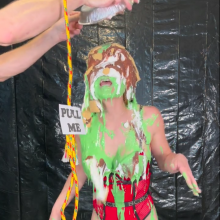 Slimed Models: Eliza's Back With a "Pull Me" Rope...