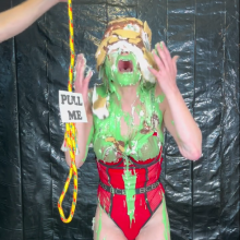 Slimed Models: Eliza's Back With a "Pull Me" Rope...