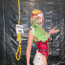 Slimed Models: Eliza's Back With a "Pull Me" Rope...