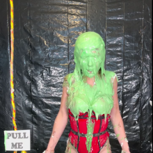Slimed Models: Eliza's Back With a "Pull Me" Rope...