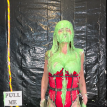 Slimed Models: Eliza's Back With a "Pull Me" Rope...