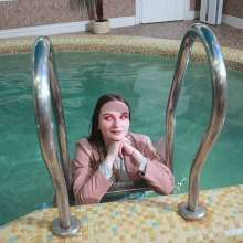 Wet Live Team: She Got Madly Soaked in the Pool with Beautiful Makeup