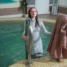 Wet Live Team: She Got Madly Soaked in the Pool with Beautiful Makeup