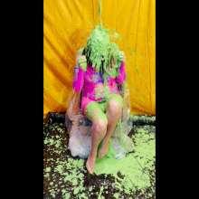 somedude82: Sirena Interviews at Strip Club, Gets Green Slimed, Strips
