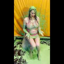 somedude82: Sirena Interviews at Strip Club, Gets Green Slimed, Strips