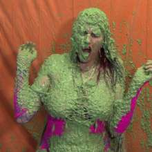 somedude82: Sirena Interviews at Strip Club, Gets Green Slimed, Strips