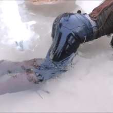 Tight and Wet Clothes: Skintight Hollister Jeans and Boots