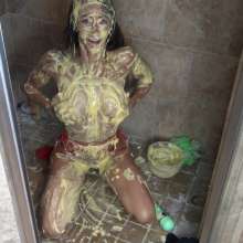 Jayce: Sneaky Shower Sunday W/Cake Sits, Gunge+my Toy+rinse!