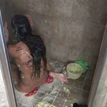 Jayce: Sneaky Shower Sunday W/Cake Sits, Gunge+my Toy+rinse!