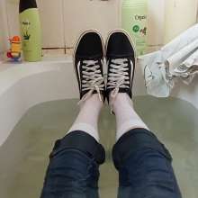 Thefetishgirl: Soaking Wet Sneakers and Dirty White Socks