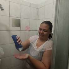 Darkabyss445: Soapy Hair Wash and Conditioning in the Shower
