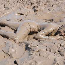 DungeonMasterOne: Spandex Mud Workout with Isabeau