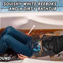Wet Live Team: Squishy White Reeboks and a Dirty Bathtub ASMR