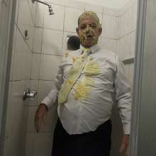 OnlyErotic_69: Trashing White Shirt and Tie to Unwind!