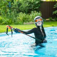 wet.look.me: Wetlook girl in ski suit gets wet in pool | Wetlook.biz