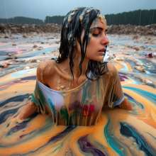 Bobographer: Jane and the food factory waste lagoon.