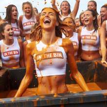 Bobographer: In The Bin game show--Orange Gunge