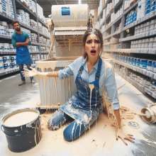 Bobographer: Painter Girls Part 4--The painter girls buy some paint.