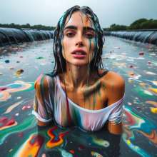 Bobographer: Jane and the food factory waste lagoon.