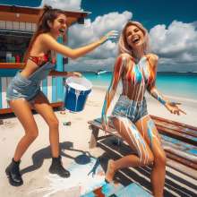 Bobographer: Painter Girls Part 2--Snack Bar re-paint