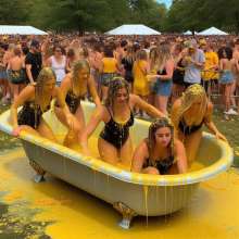 Bobographer: Tub in the Park series--Mustard