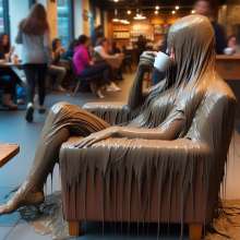 splathair2020: AI comfy chairs in the cafe, (and a few pics that may inspire others)