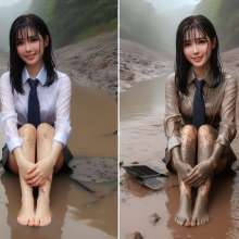 carlosstf33: Before and After wet and mud