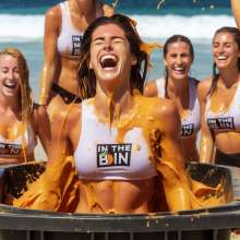 Bobographer: In The Bin game show--Orange Gunge