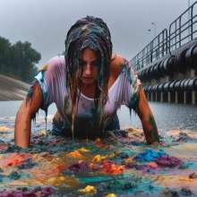 Bobographer: Jane trying to get out of the food waste lagoon
