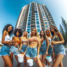 Bobographer: Painter Girls Part 3--Snack Bar Paint Girls Get a Job