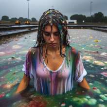 Bobographer: Jane and the food factory waste lagoon.