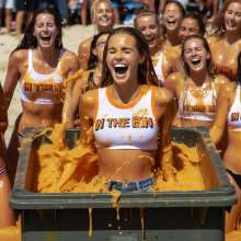 Bobographer: In The Bin game show--Orange Gunge