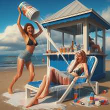 Bobographer: Painter Girls Part 2--Snack Bar re-paint