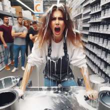 Bobographer: Painter Girls Part 4--The painter girls buy some paint.