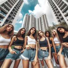 Bobographer: Painter Girls Part 3--Snack Bar Paint Girls Get a Job
